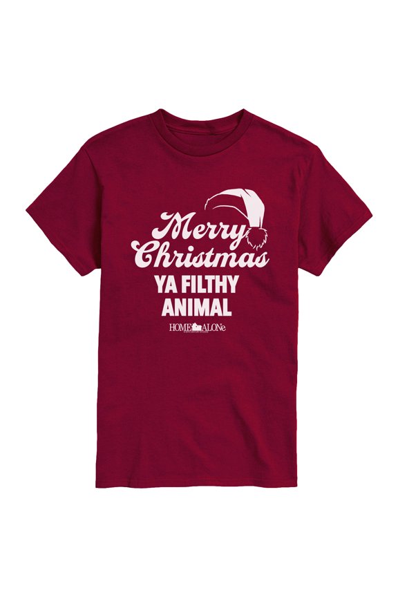 - Merry Christmas Ya Filthy Animal - Men's Short Sleeve Graphic T-Shirt