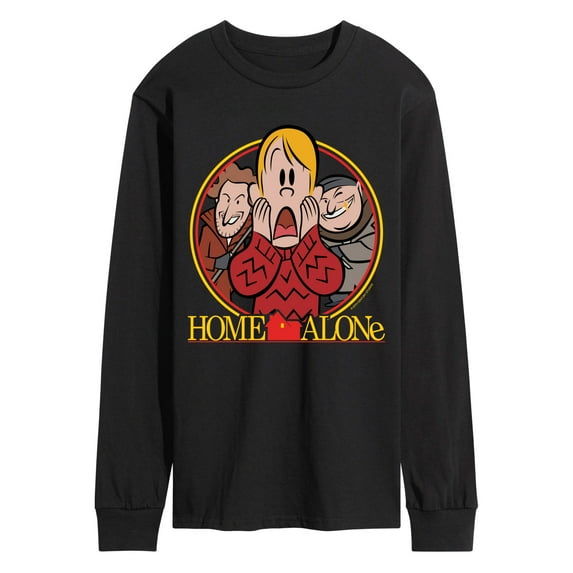 Home Alone - Movie Poster - Men's Long Sleeve Graphic T-Shirt