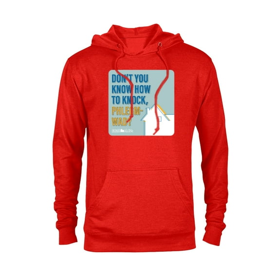 Home Alone Quote “Don’t You Know How to Knock, Phlegm-Wad?” - Pullover Hoodie for Adults - Customized-Red