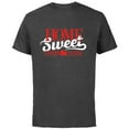 thumbnail image 1 of Home Alone Retro Movie Logo “Home Sweet Home Alone” - Short Sleeve Cotton T-Shirt for Adults - Customized-Charcoal, 1 of 5
