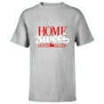 thumbnail image 1 of Home Alone Retro Movie Logo “Home Sweet Home Alone” - Short Sleeve T-Shirt for Kids - Customized-Athletic Heather, 1 of 5