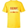 thumbnail image 1 of Home Alone Retro Movie Logo “Home Sweet Home Alone” - Short Sleeve T-Shirt for Kids - Customized-Yellow, 1 of 5