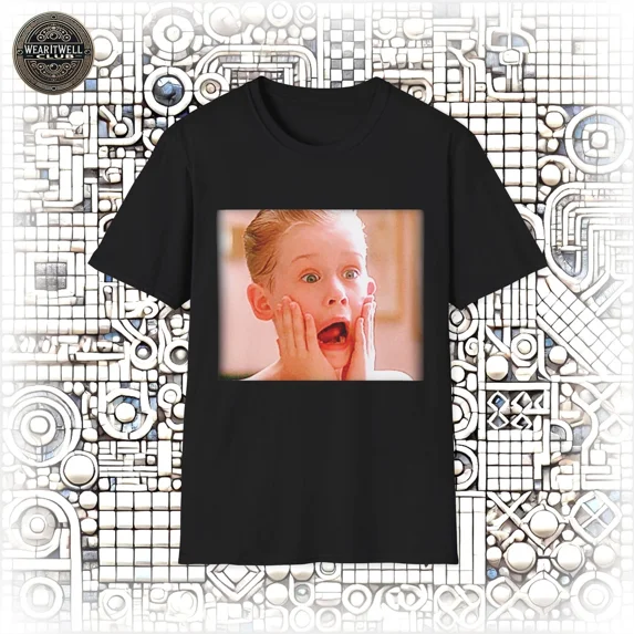 Home Alone Shocked Face Icon Unisex T-Shirt - Walmart.com