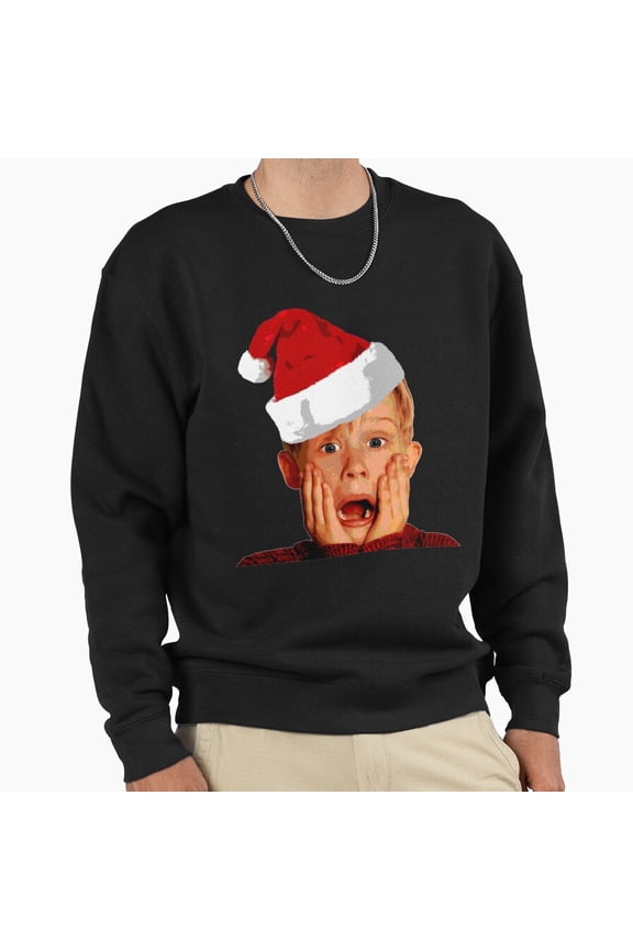 Home Alone St. Nick Hat Macaulay Culkin Retro Vintage Funny Graphic Gift Unisex Sweatshirt - Relaxed Look G27888, Up to Size 5XL