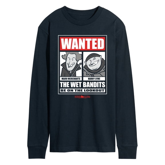Home Alone - Wanted Wet Bandits - Men's Long Sleeve Graphic T-Shirt