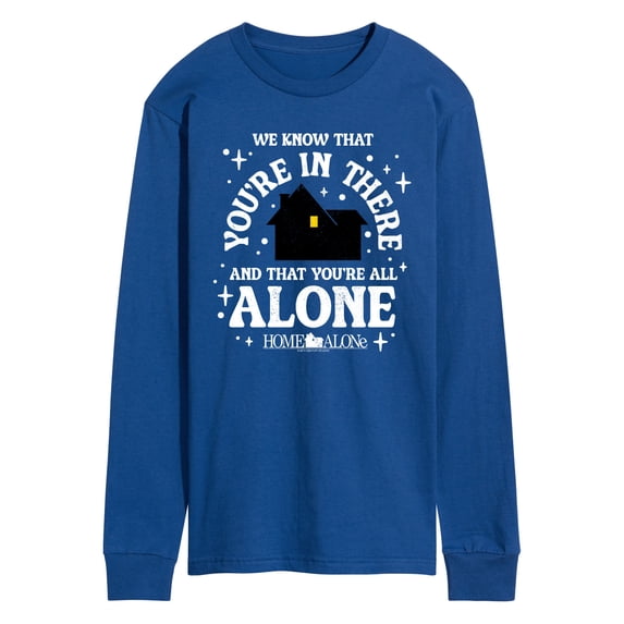 Home Alone - We Know Youre In There - Men's Long Sleeve Graphic T-Shirt