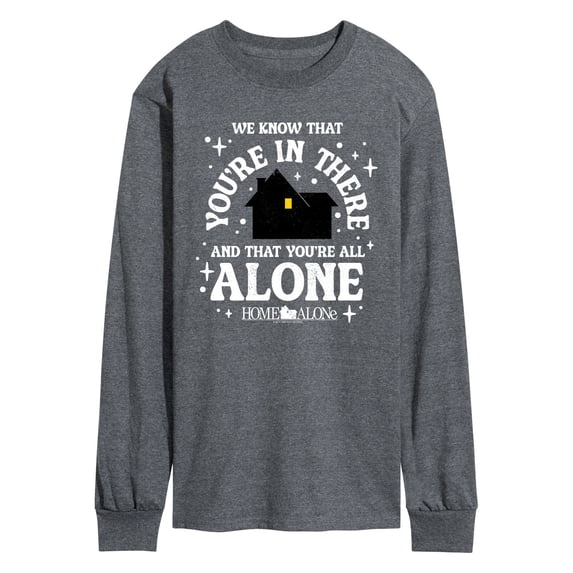Home Alone - We Know Youre In There - Men's Long Sleeve Graphic T-Shirt