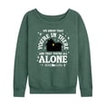 thumbnail image 1 of Home Alone - We Know Youre In There - Women's French Terry Long Sleeve Shirt, 1 of 4