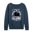 thumbnail image 1 of Home Alone - We Know Youre In There - Women's French Terry Long Sleeve Shirt, 1 of 4