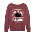 thumbnail image 1 of Home Alone - We Know Youre In There - Women's French Terry Long Sleeve Shirt, 1 of 4
