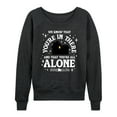 thumbnail image 1 of Home Alone - We Know Youre In There - Women's French Terry Long Sleeve Shirt, 1 of 4