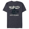 thumbnail image 1 of Home Alone Wet Bandits Don’t Worry It’s in Good Hands Quote - Short Sleeve Blended T-Shirt for Adults - Customized-Navy Heather, 1 of 5