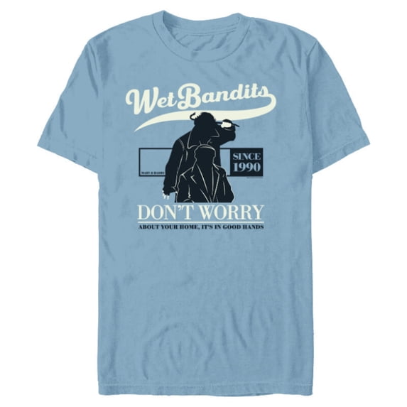 Home Alone Wet Bandits Don’t Worry It’s in Good Hands Quote - Short Sleeve Blended T-Shirt for Adults - Customized-Ocean Blue