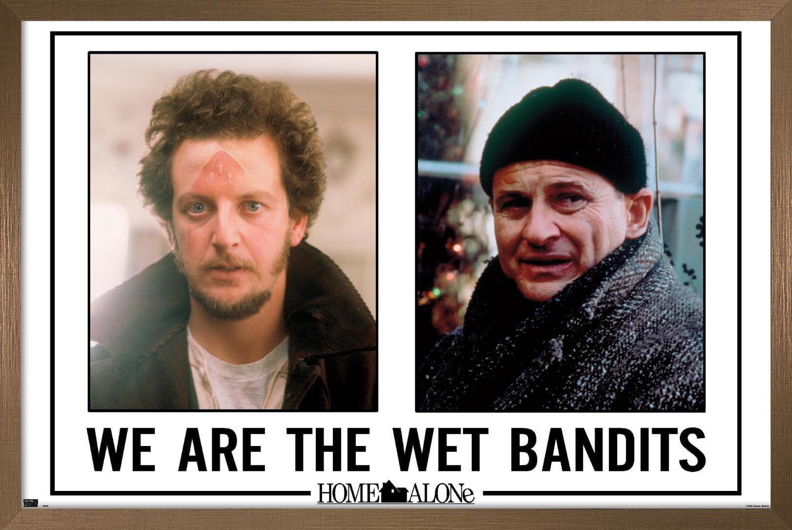 Home Alone Wet Bandits Wall Poster, 22.375" x 34", Framed