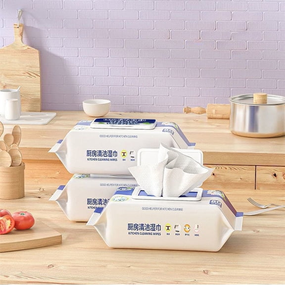 Home Appliance Surface Cleaner Wipes Heavy Duty Wipe for Cleaning Washing Machine, Dryer Stainless Steel Refrigerator, Glass Cooktop, Microwave, Counter, Tile, Travle - 80 Large Wipes