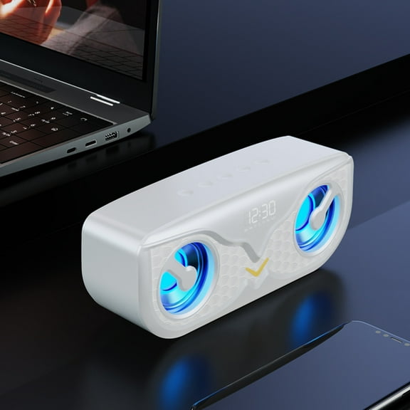 Home Appliances ZKCCNUK Gadgets, LED Cool Binocular Light 5.0 Bluetooth Audio With Time Display Alarm Clock Card Wired Call, HIFI Sound Quality, Stocking Stuffers for Adults Famliy