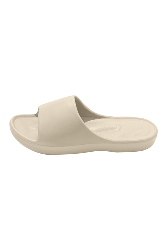Home Arch Support Slippers for Men and Women Indoor Outdoor Silent Footwear Comfortable EVA House Shoes with Massage Texture for Bathroom Shower and Beach Use,Black