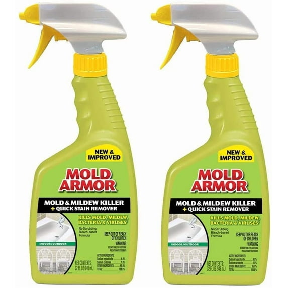 Home Armor; Mold Armor Instant Mold & Mildew Stain Remover, 32 oz - Pack of 2