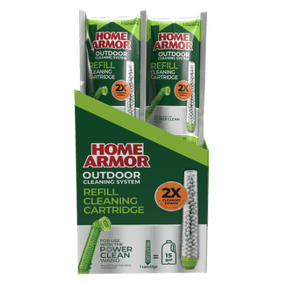 Home Armor Refill Cleaning Cartridge, 1 Pack, For Use with the Home Armor Power Clean Wand, 2X Cleaning Power of Ordinary Outdoor Cleaners, Single Use Cleaning Cartridge