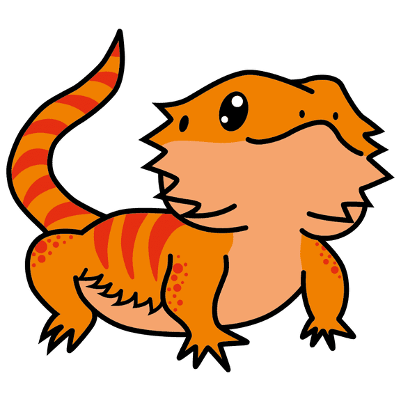 Home Art 18" x 20" Orange Stripes Armadillo Lizard Iguana Removable Vinyl Wall Decoration Cartoon Reptile Animal Art Design Kids Bedroom Living Room Wall Decal Sticker