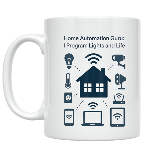 Home Automation Guru Design - Smart Home Enthusiast - 11 oz Ceramic Coffee Mug