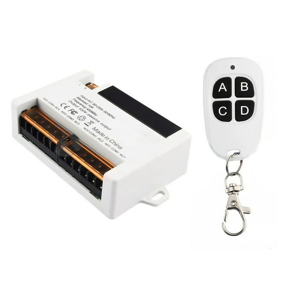 Home Automation Remote Switch for LED Lights No Wiring Needed, 50m Remote Control Distance, 433MHz Frequency RC Kit