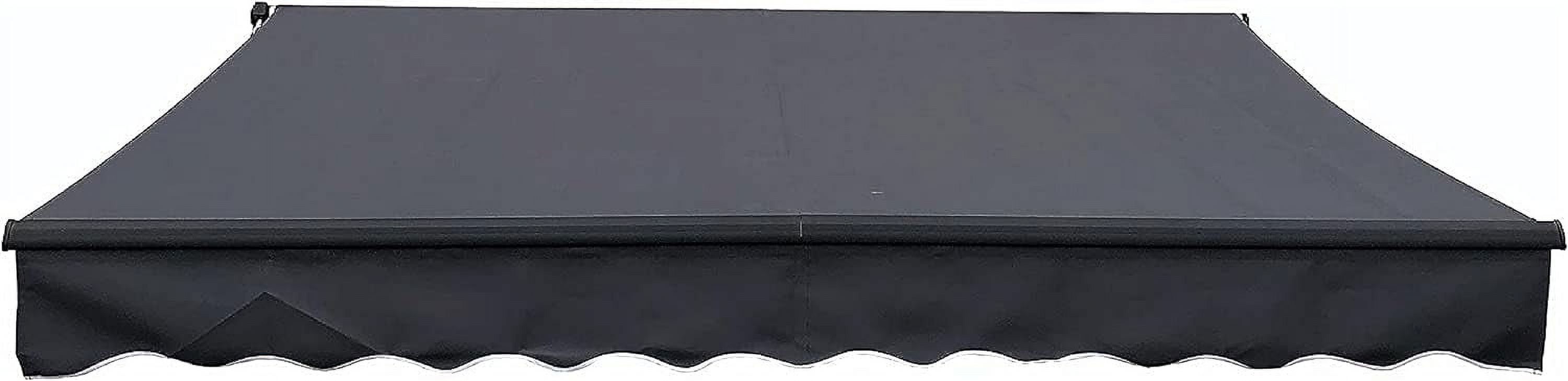 Home Awning Retractable Handle Crank Deck Canopy UV Protection Sun