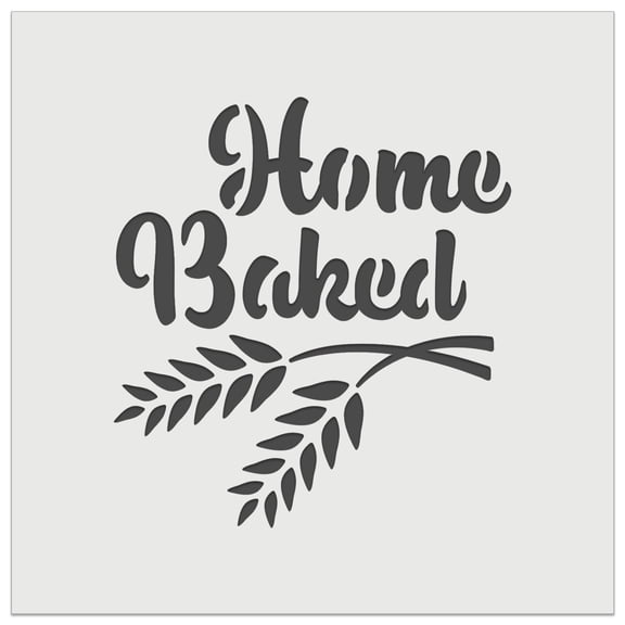 Home Baked Bread Baking DIY Cookie Wall Craft Stencil - 3.5 Inch