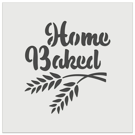 Home Baked Bread Baking DIY Cookie Wall Craft Stencil - 5.5 Inch