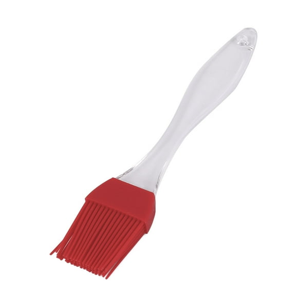 Home Baking Barbecue Silicone Head Heat Resistant Oil Condiment Pastry Brush Red