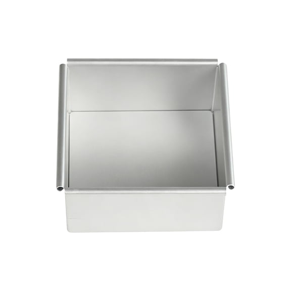 Home Baking Square Pan with Removable Bottom, Aluminum Molds for Easy Releases of Chiffons Cakes and Mousse Dessert