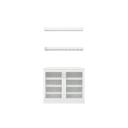 NewAge Products Home Bar Series 4 Piece Cabinet Set - 21 in.