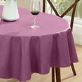 Home Bargains Plus Oval Vinyl Tablecloth with Flannel Backing, Café