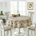thumbnail image 1 of Home Bargains Plus French Country Wheat and Olives Round Fabric Tablecloth, 70 inch, 1 of 5