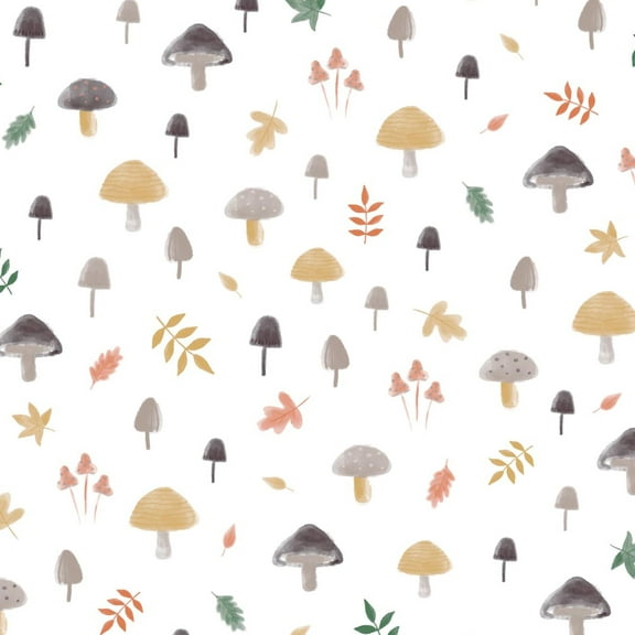 Home Bargains Plus Thanksgiving Mushroom Delight 52 x 90 inch Rectangle Vinyl Tablecloth