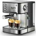 thumbnail image 1 of Home Barista Espresso Machine with Milk Frother, Single & Double Shot Brew, ESE Pod Ready, Removable Water Tank for Cappuccino, Latte and Macchiato Brewing, 1 of 7