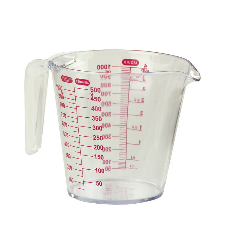 Home Basics Precise Pour 3-Piece Clear Plastic Measuring Cup Set HDC51509 -  The Home Depot