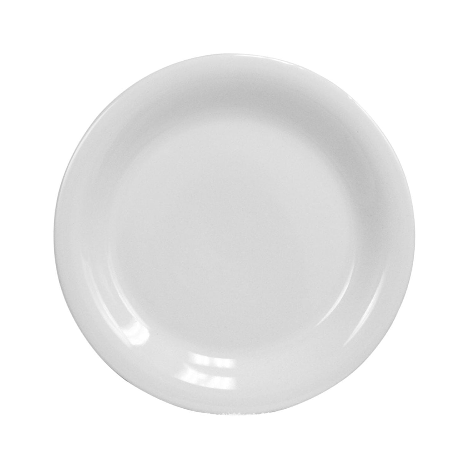 Home Basics 10.5" Ceramic Dinner Plate, White