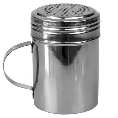 Home Basics 10 oz.Stainless Steel Condiment and Spice Shaker With Handle, Silver