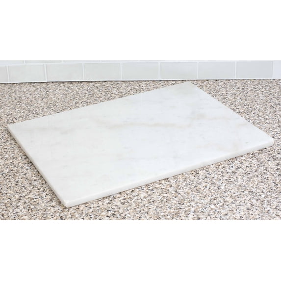 Home Basics Marble Cutting Board, White, 12x16 Inches