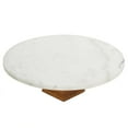 thumbnail image 1 of Home Basics 12in Marble Food Display Riser One Size White, 1 of 6