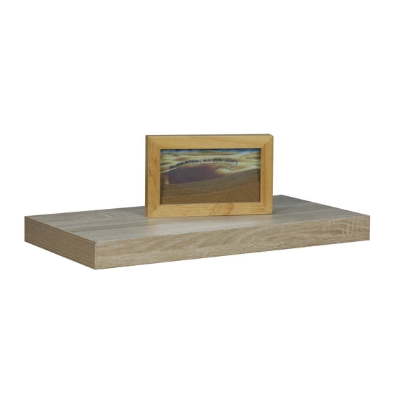Home Basics 18" Single Floating Shelf, Oak