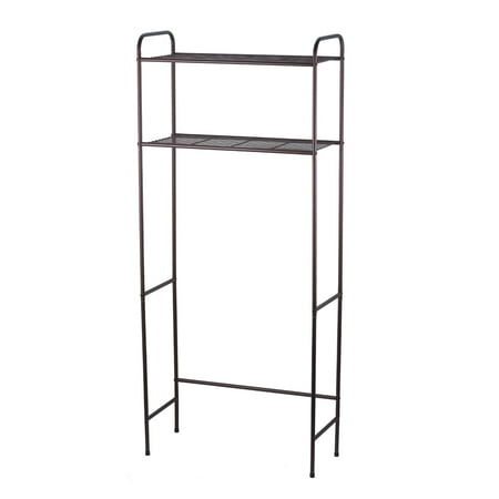 Home Basics 2 Shelf Bathroom Space Saver, Bronze
