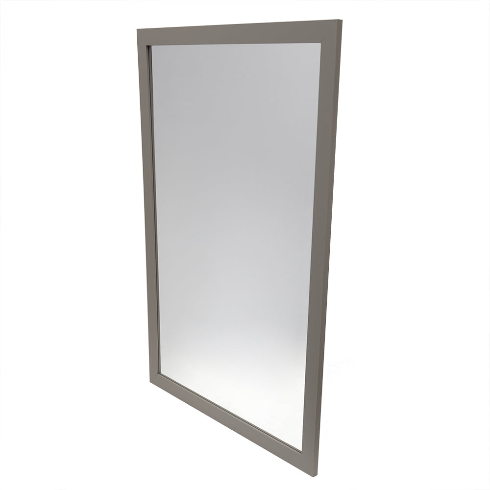 Home Basics 24" x 36" Wall Mirror, Grey