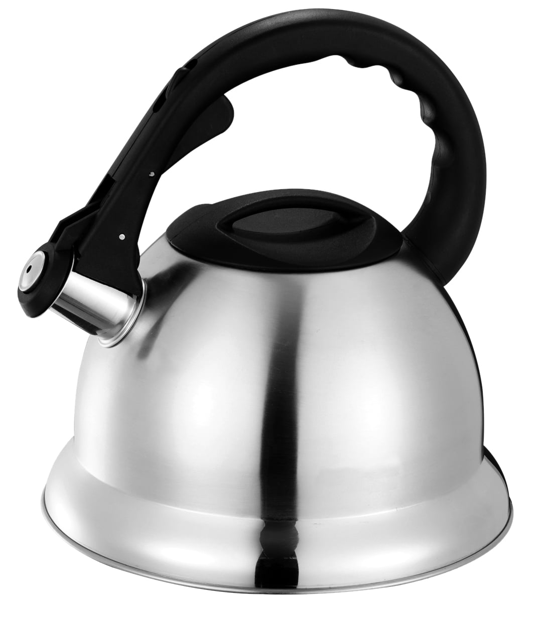 Home Basics 3 Liter Brushed Stainless Steel Whistling Tea Kettle ...