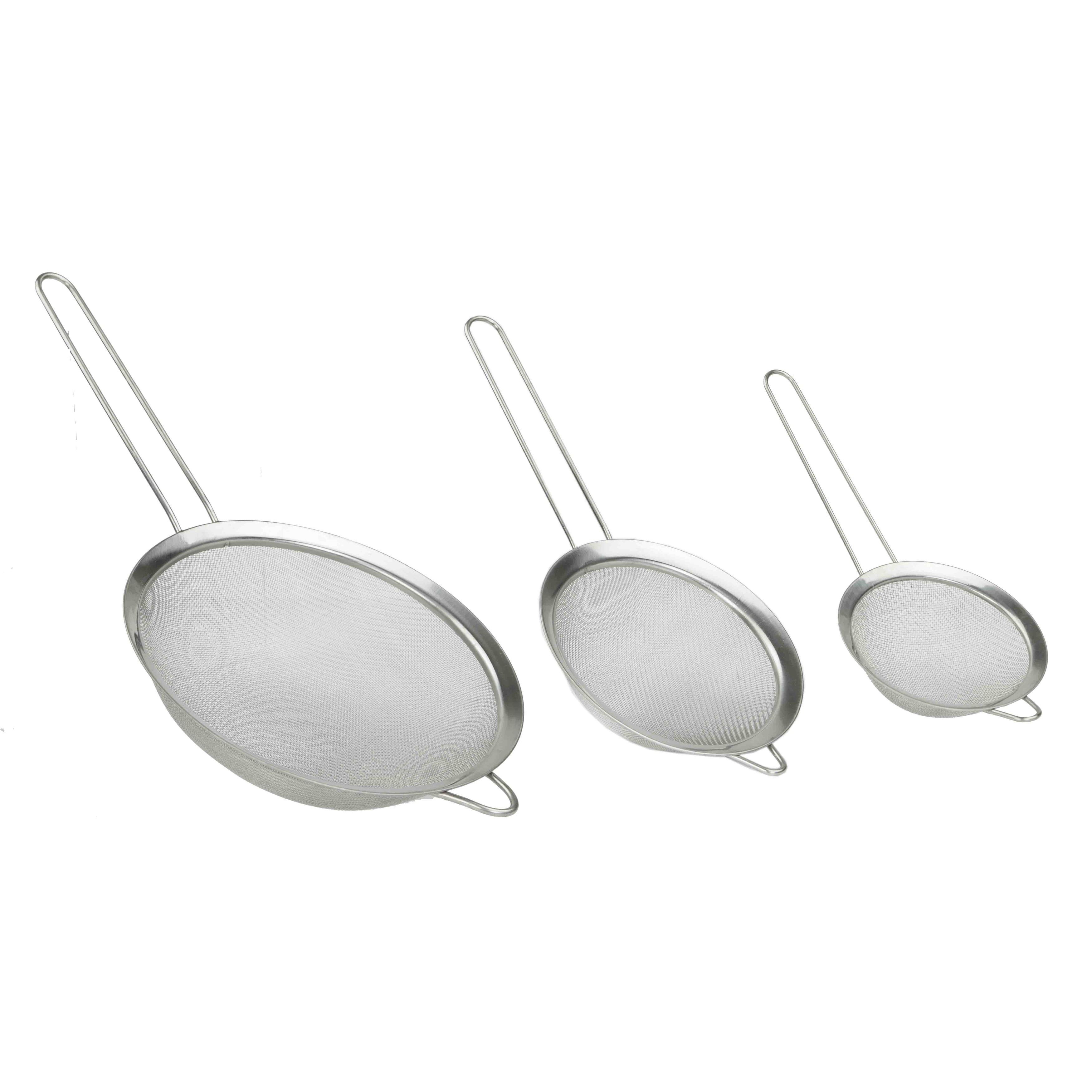 Stainless Steel 3 Pc Strainer Set - SANE - Sewing and Housewares