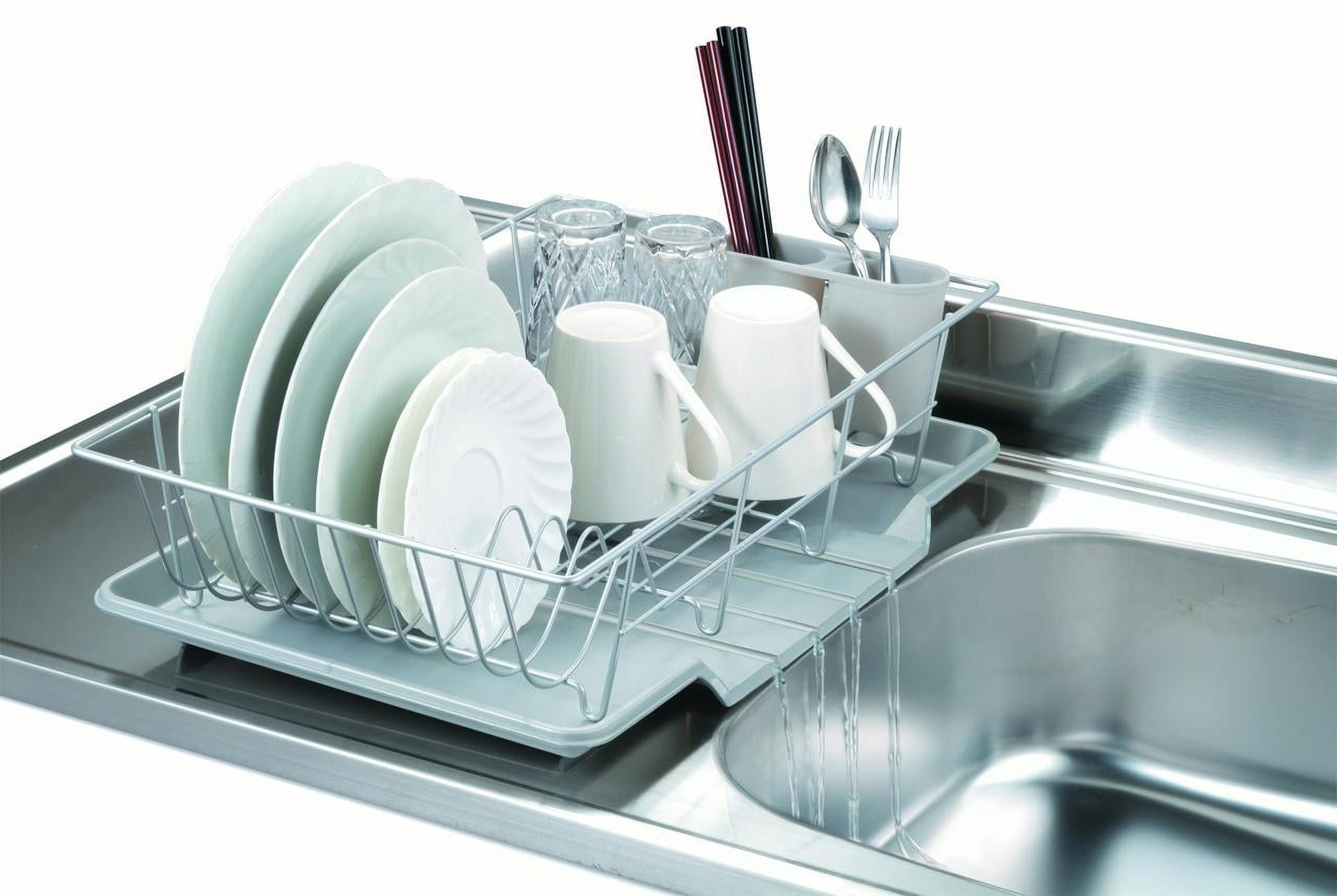 Dish Drying Folding Rack RUSTIC COLLECTION Home Basics DISH DRYING