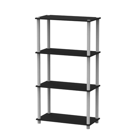 Home Basics 4 Tier Storage Shelf, Black