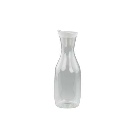 Home Basics 58 oz. Classic Drip-Proof Plastic Beverage Pitcher, Clear
