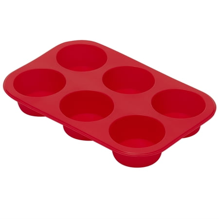 Home Basics 6-Cavity Silicone Muffin Pan